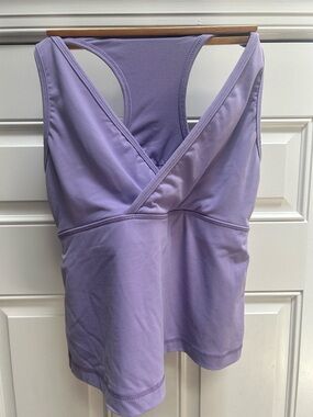 lululemon athletica Lavender Cross-Front Sports Tank